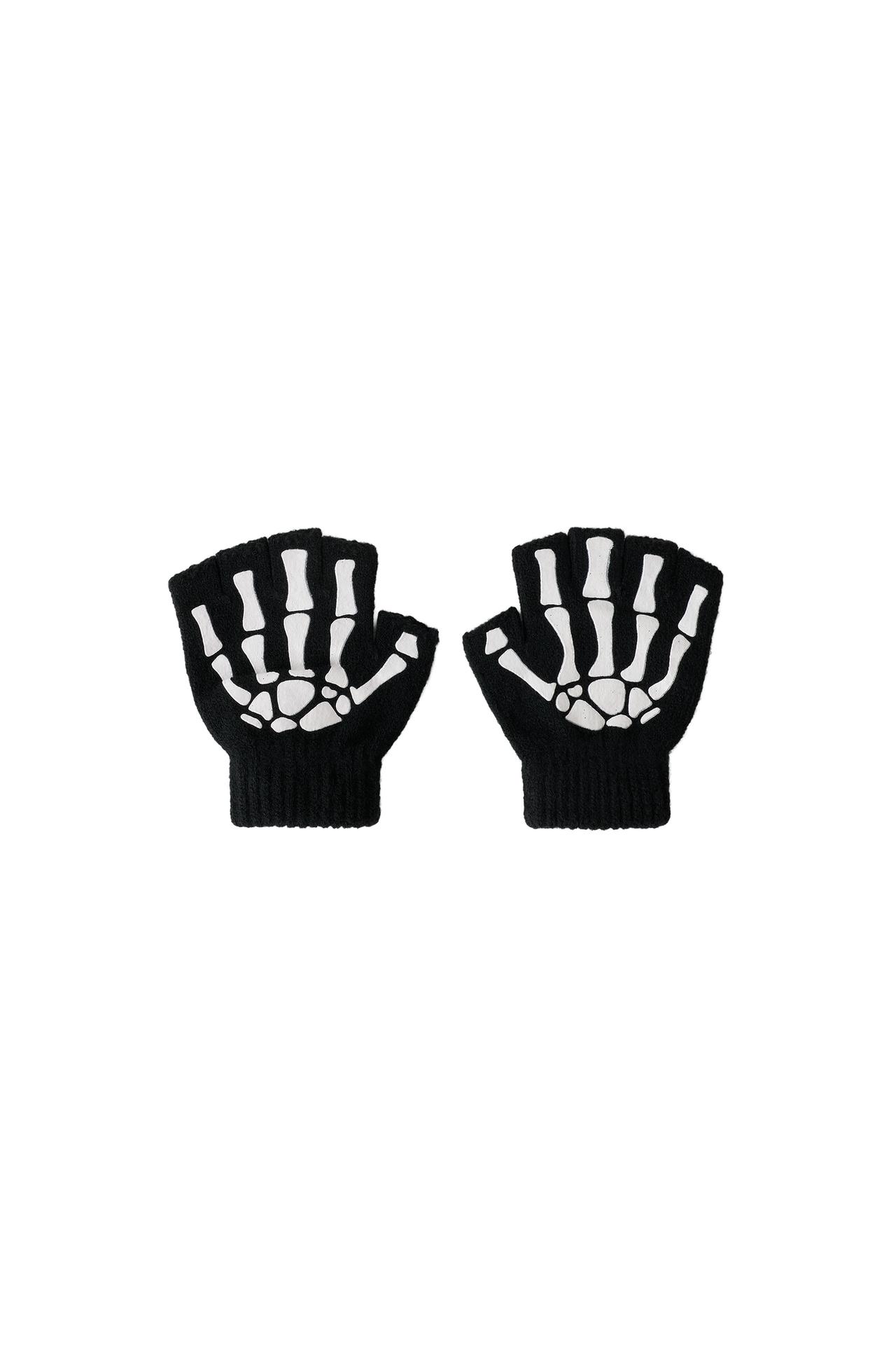 SKELETON COSTUME MITTENS