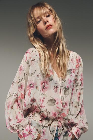 FLORAL PRINT SHIRT - Multicoloured by Zara