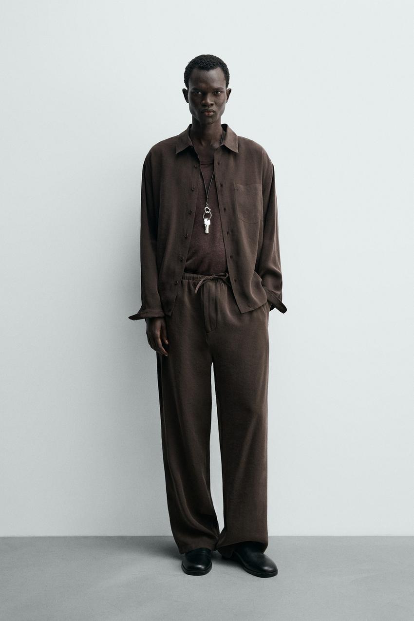 ZARA RELAXED FIT FLOWY SHIRT