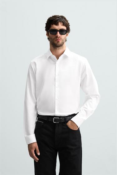 CAMISA SLIM FIT - Blanco de Zara