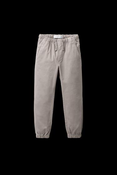 Zara BASIC JOGGER PANTS - Brown / Taupe - Image 0