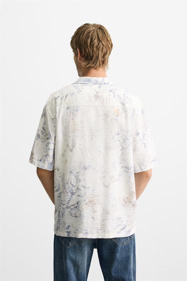 ABSTRACT PRINT SHIRT - Light blue by Zara - Image 2