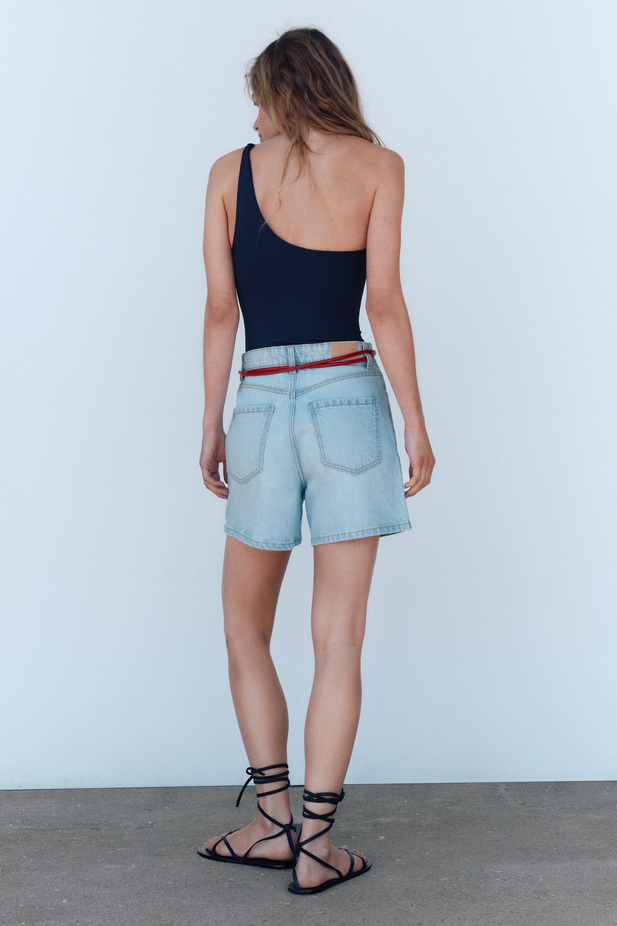 Z1975 HIGH-WAISTED MOM FIT SHORTS