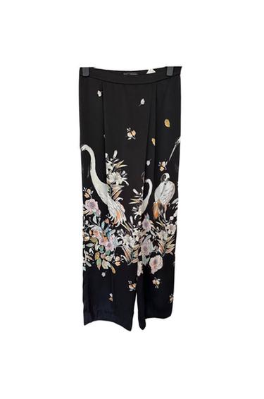 PRINTED CROPPED TROUSER