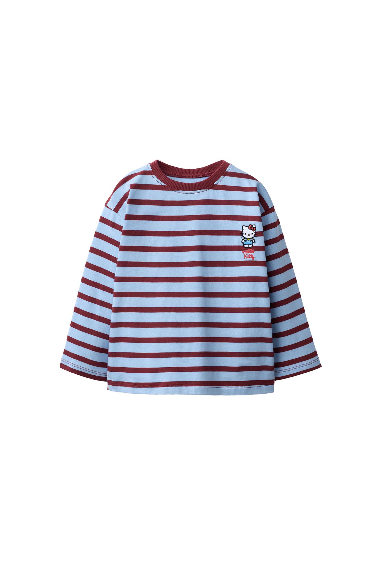 Футболка в полоску с вышивкой HELLO KITTY © SANRIO