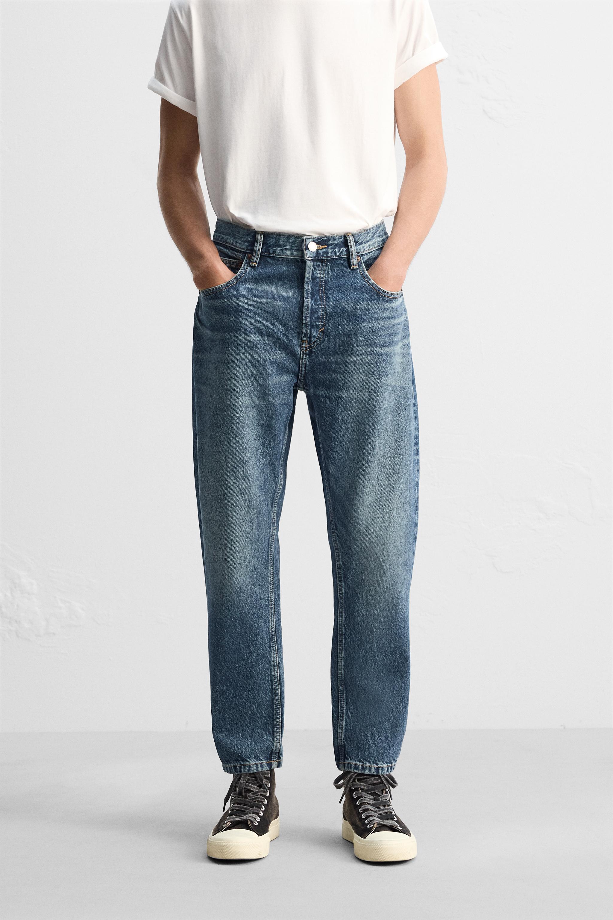 ウォッシュド加工リラックスフィットパンツ - グレー | ZARA