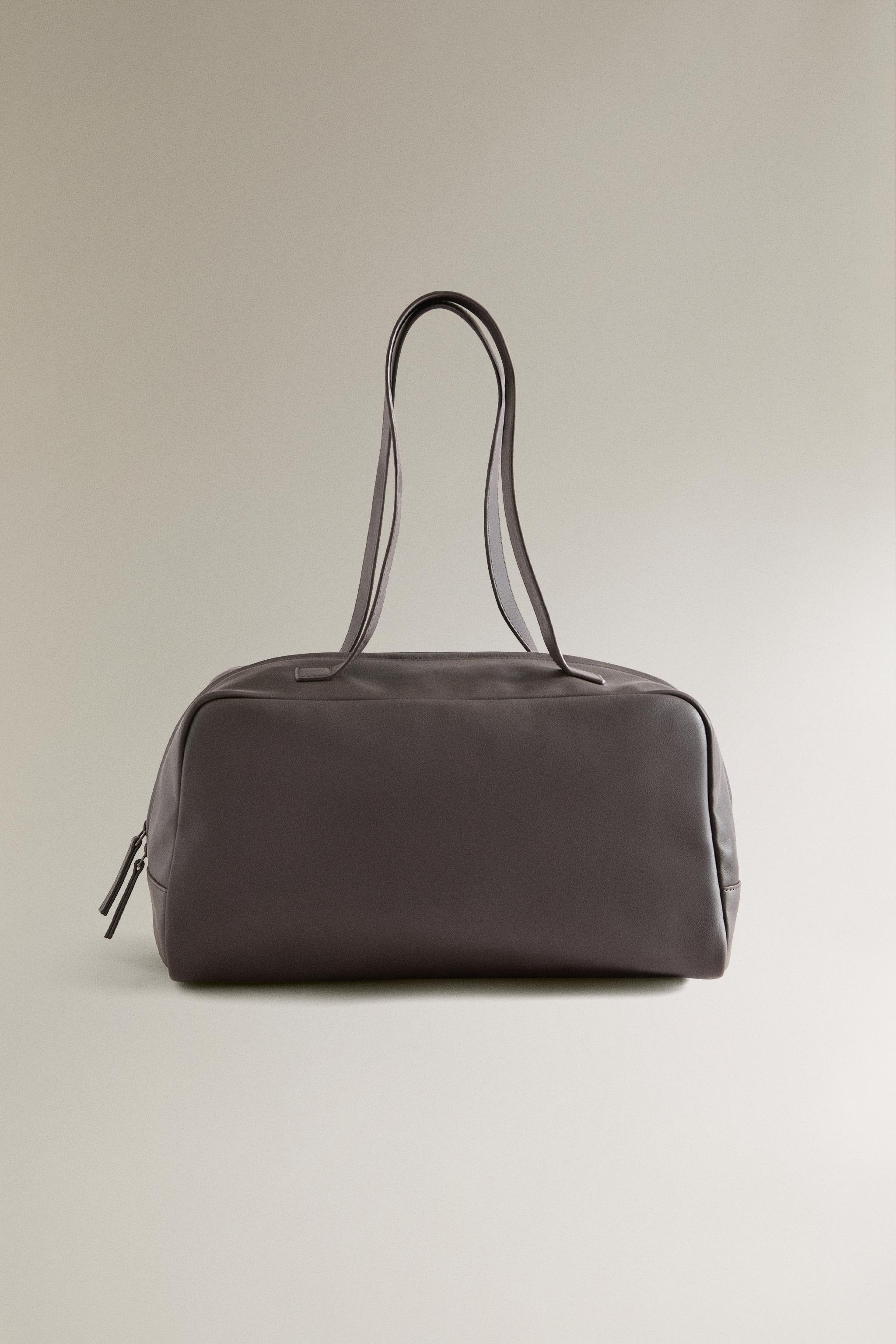 LEATHER MINI BOWLING BAG