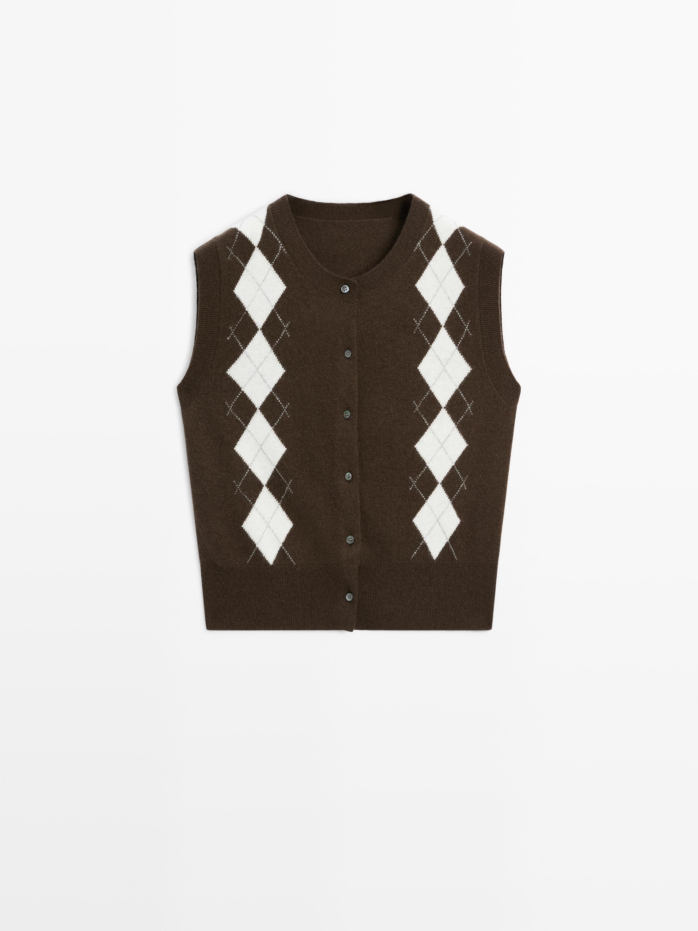 Cardigan losangé
