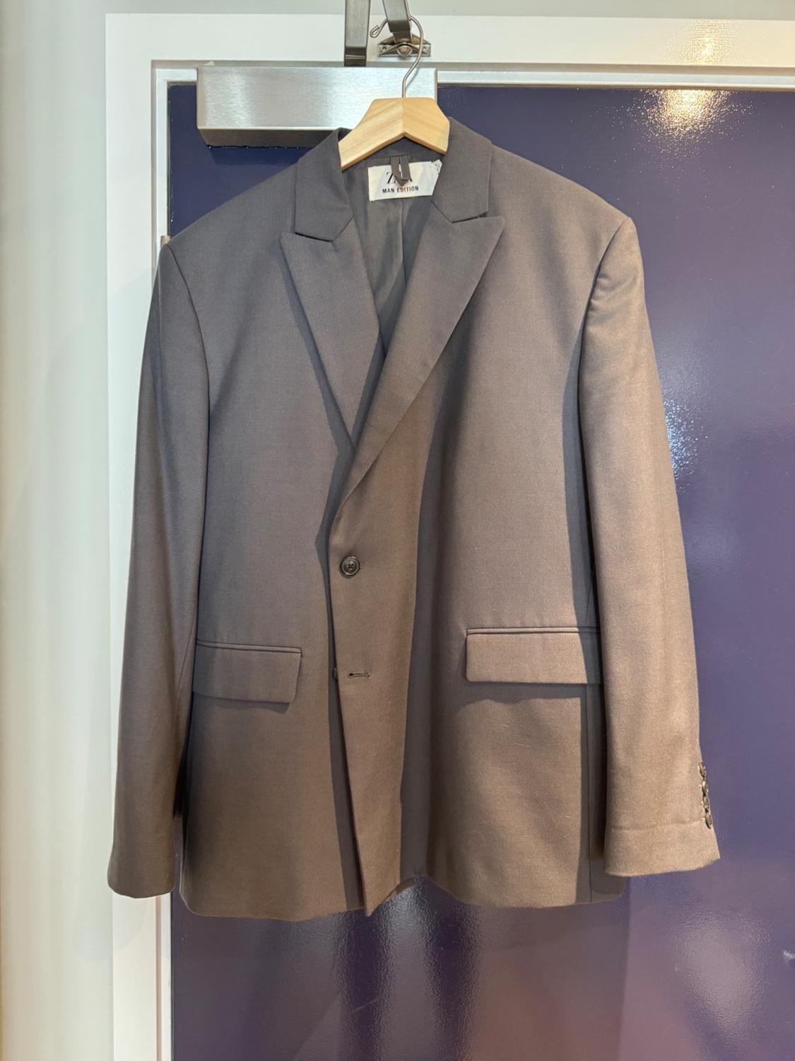 FELT TEXTURE SUIT BLAZER