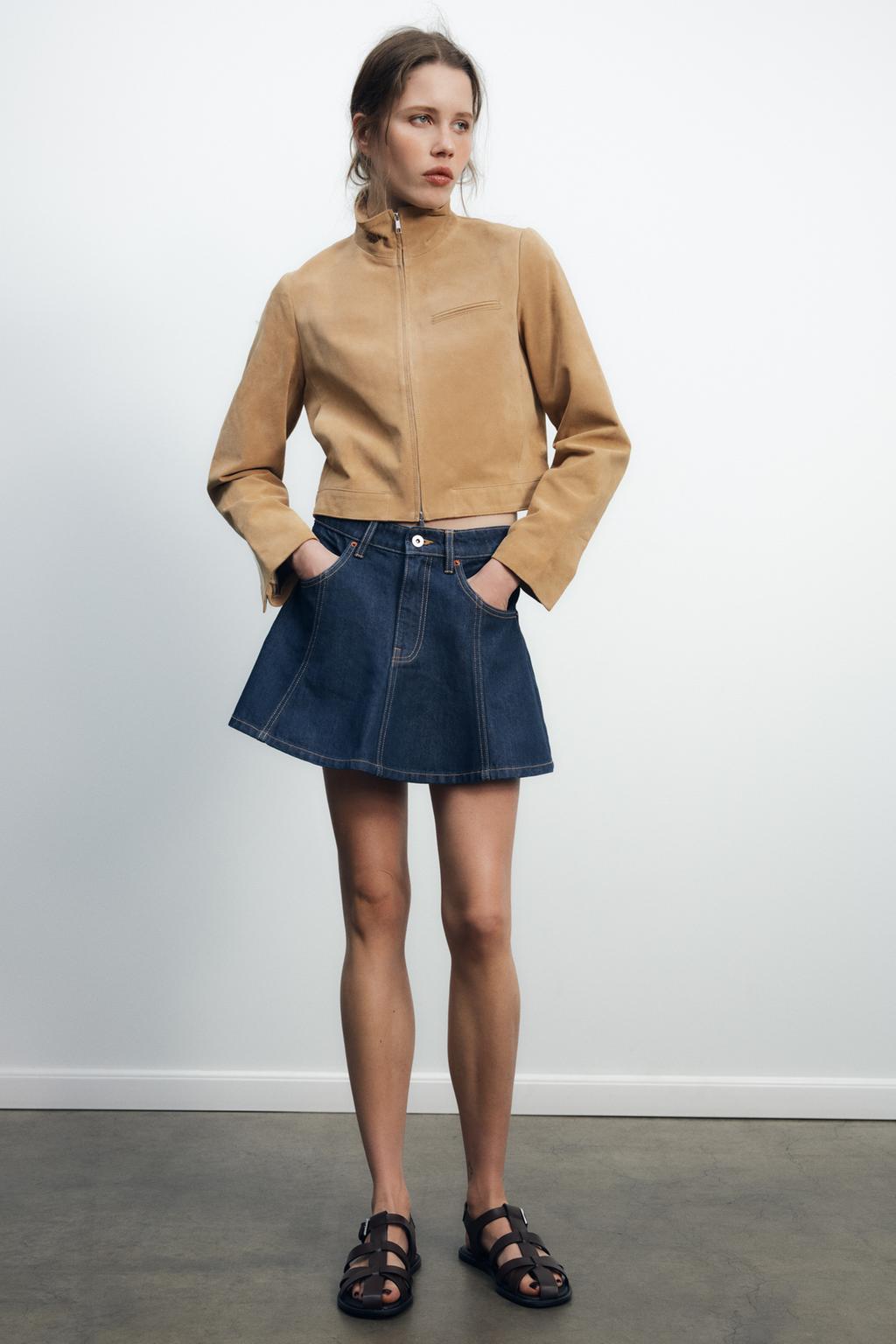 Thumbnail image for DENIM TRF MINI SKIRT