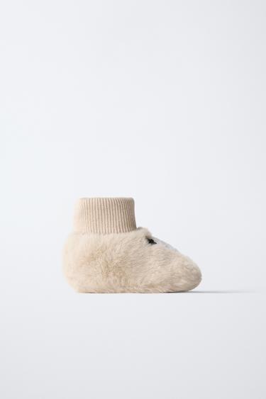 PANDA SLIPPER - Ecru White by Zara