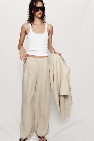 РИПСЕН ПОТНИК С ПРЕЗРАМКИ - Бял от Zara – Изображение 0