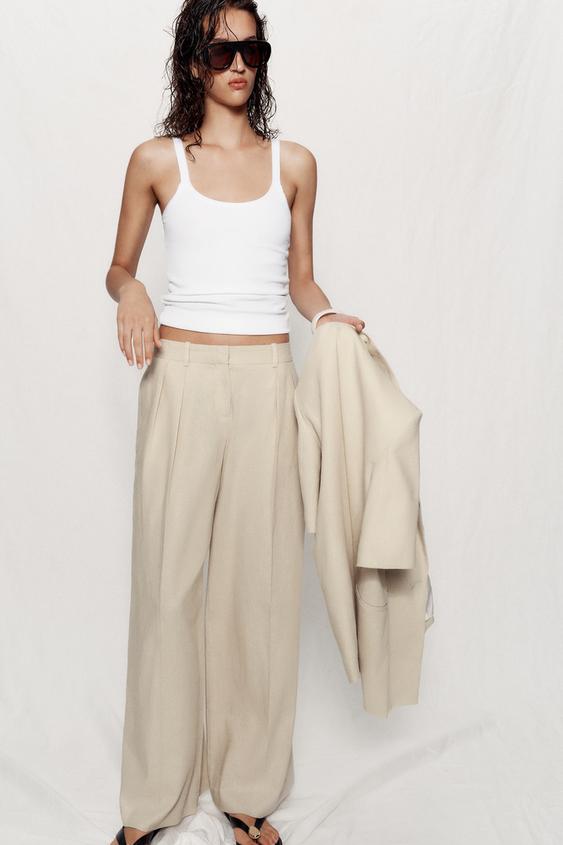 RIBBED STRAP TOP from Zara - $25.90