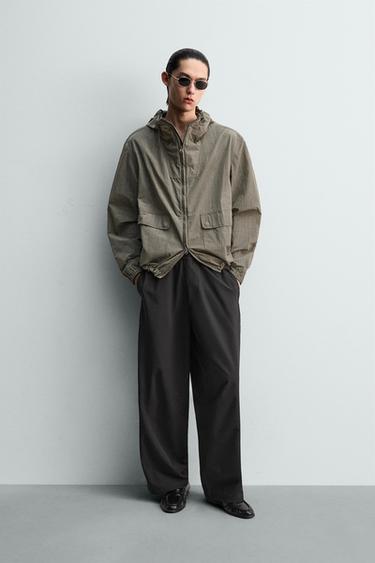 TEXTURED BARREL TROUSERS - Black by Zara - Image 0