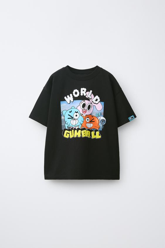 CAMISETA ESTAMPADA GUMBALL CARTOON NETWORK™ - Negro de Zara - Imagen 0