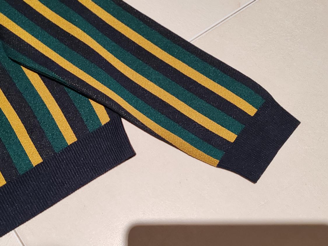 STRIPED POLO KNIT SWEATER - Image 7
