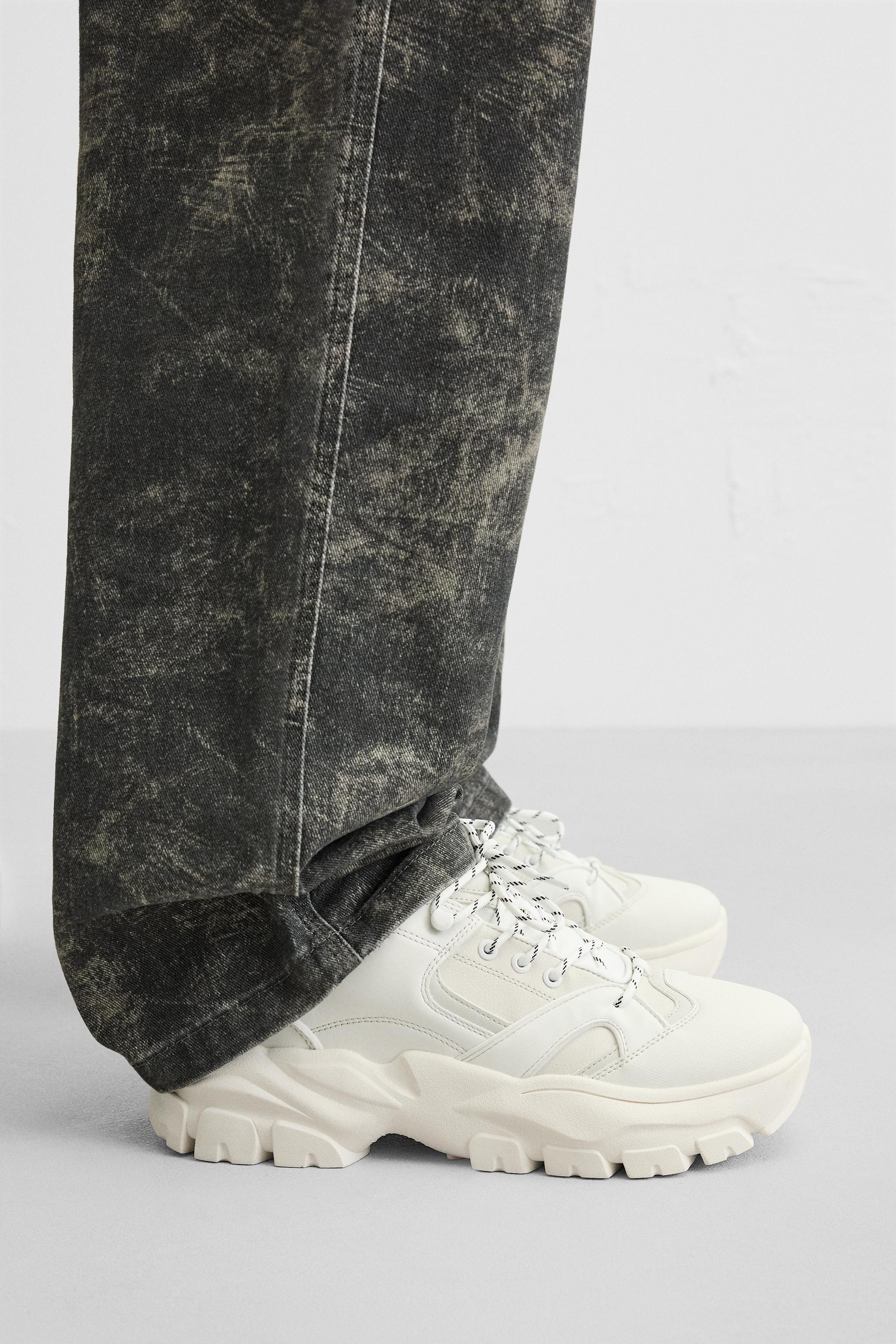 Zapatillas Zara Chunky Hombre Gris De Zapatillas Deportivas ZARA