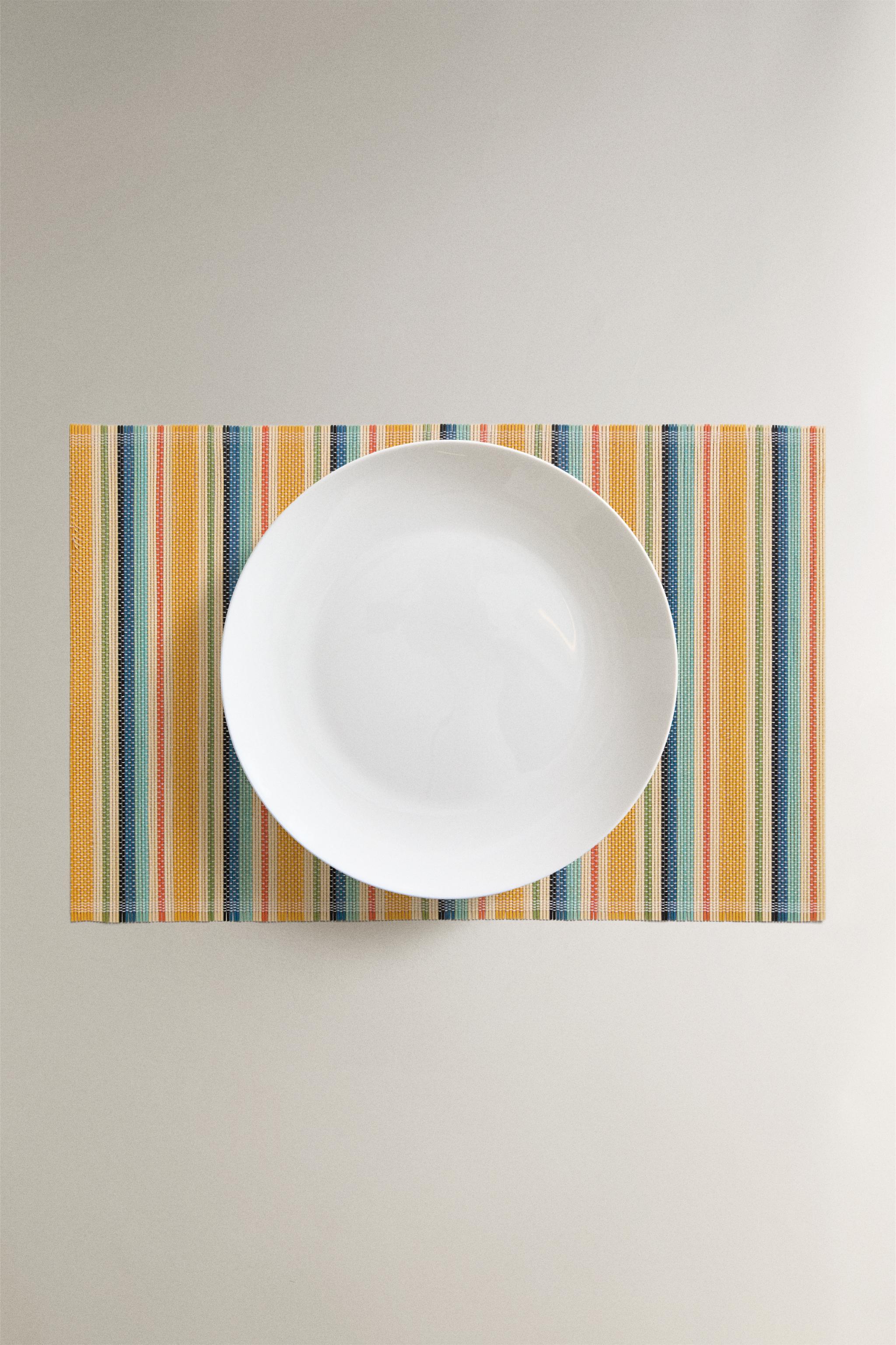 STRIPED BAMBOO PLACEMAT
