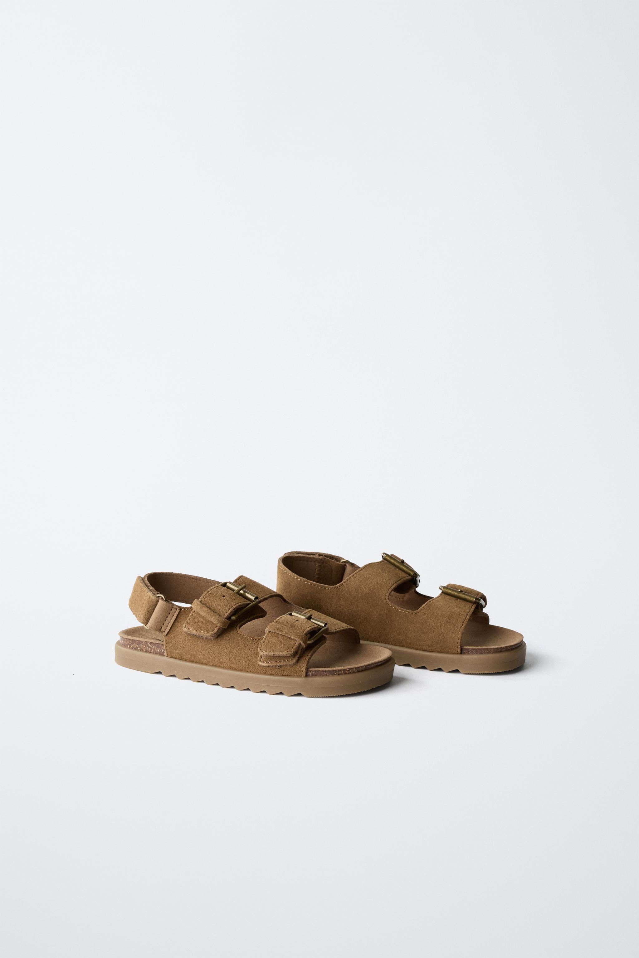 ZARA LEATHER スタッズ サンダル 37 ¥13.590