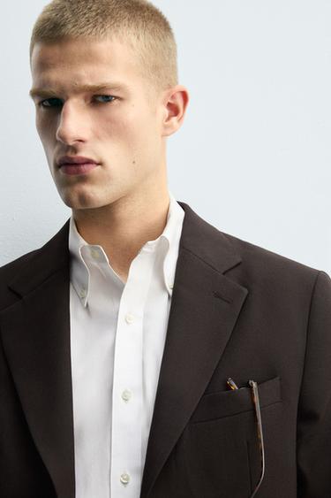 WOOL-BLEND SUIT -  by Zara