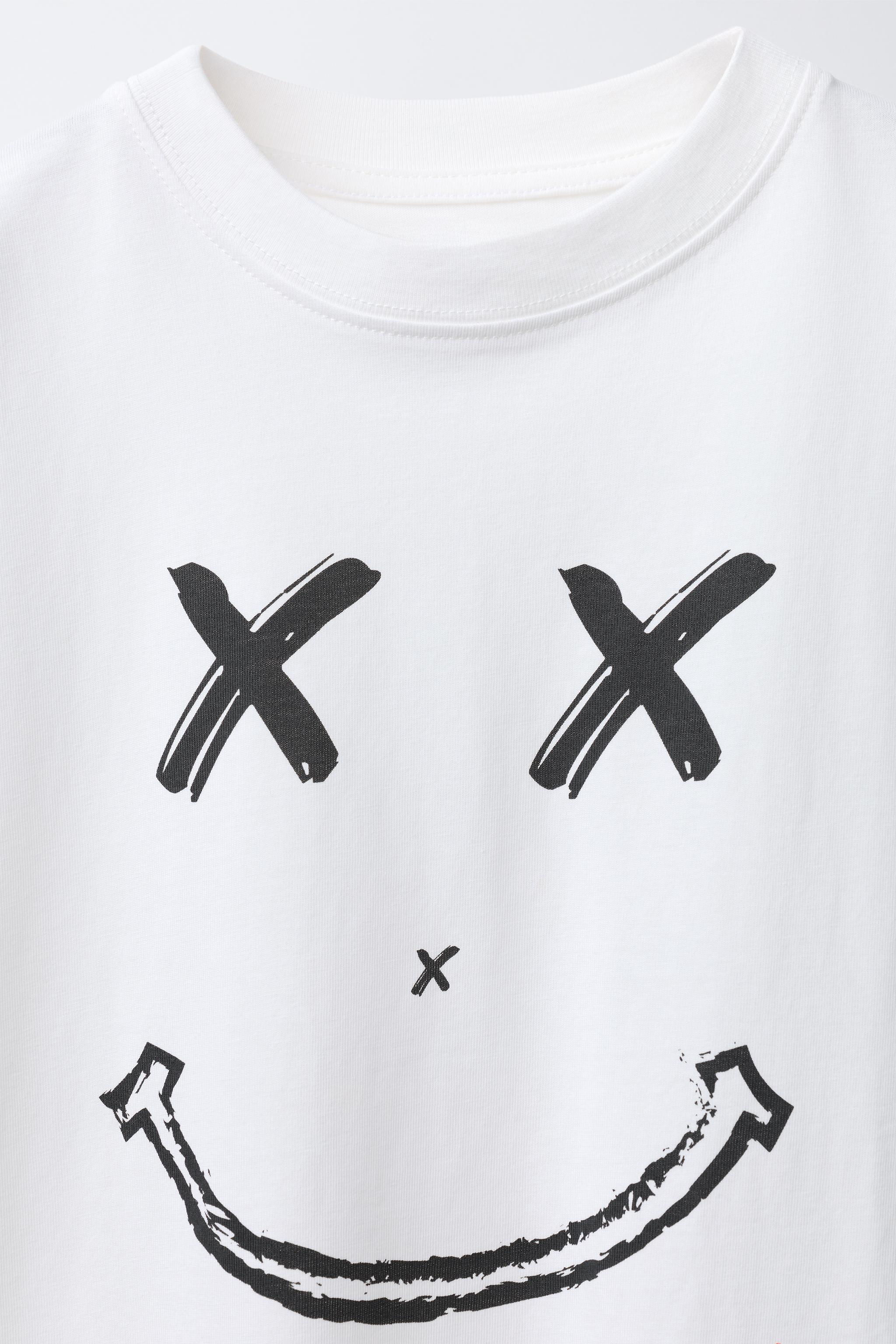 smile☆ PRINTED T-SHIRT - Oyster-white | ZARA South Africa