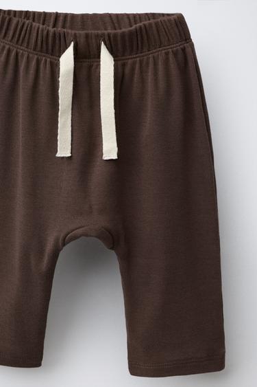 PLAIN T-SHIRT AND TROUSERS SET - Brown by Zara - Image 4