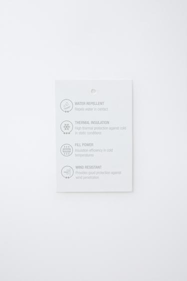 WATER-REPELLENT FEATHER DOWN PUFFER JACKET WITH DETACHABLE FAUX FUR HOOD - Black by Zara - Image 11