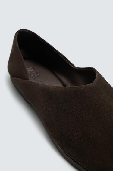 LEATHER SHOES WITH VIBRAM® SOLE AARON LEVINE X ZARA - Brown by Zara - Image 5