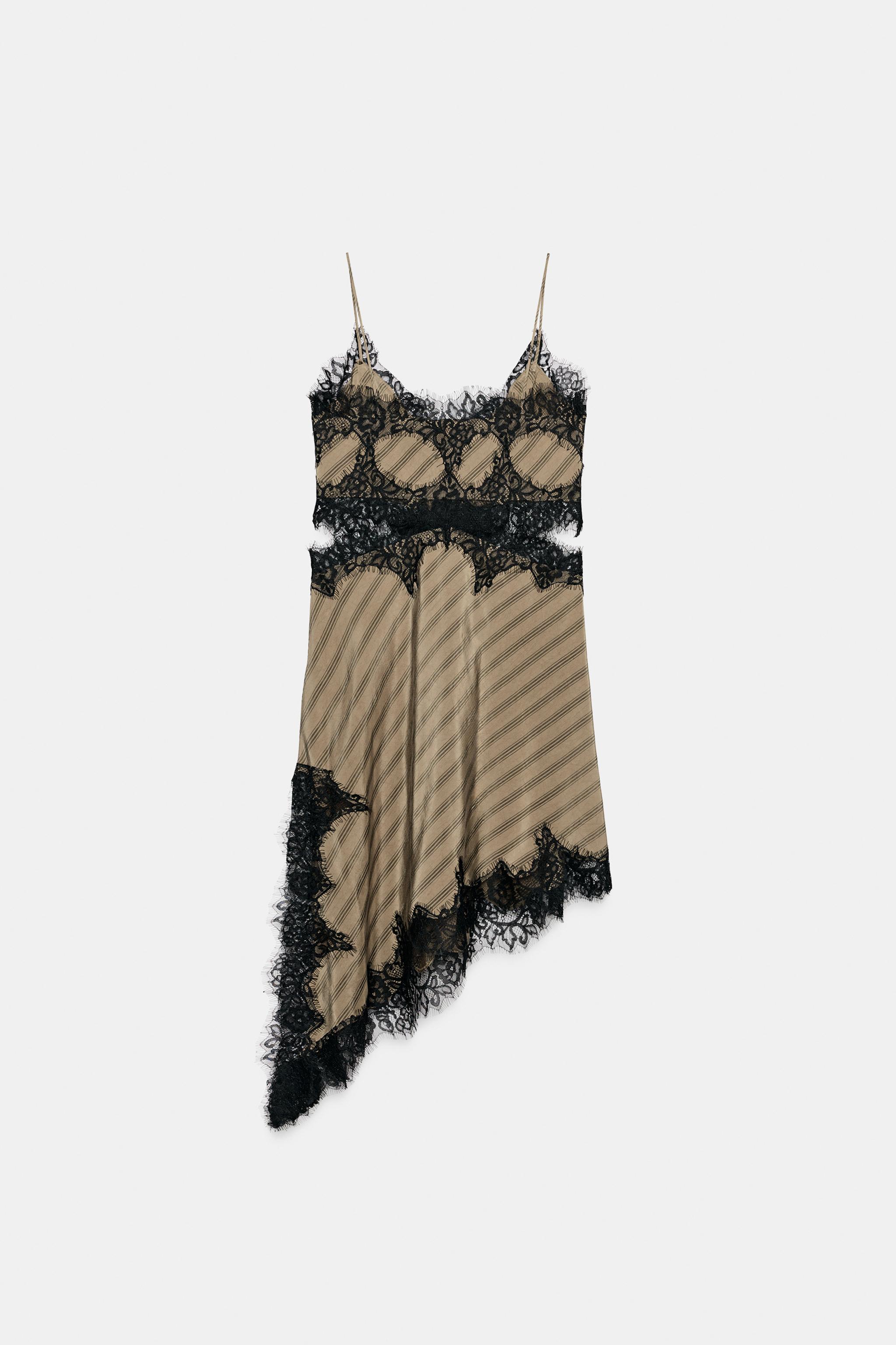 ZW COLLECTION カットアウト キャミソールワンピース - ミンク | ZARA