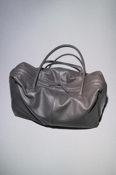 MAXI BOWLING DE PELL - Gris de Zara