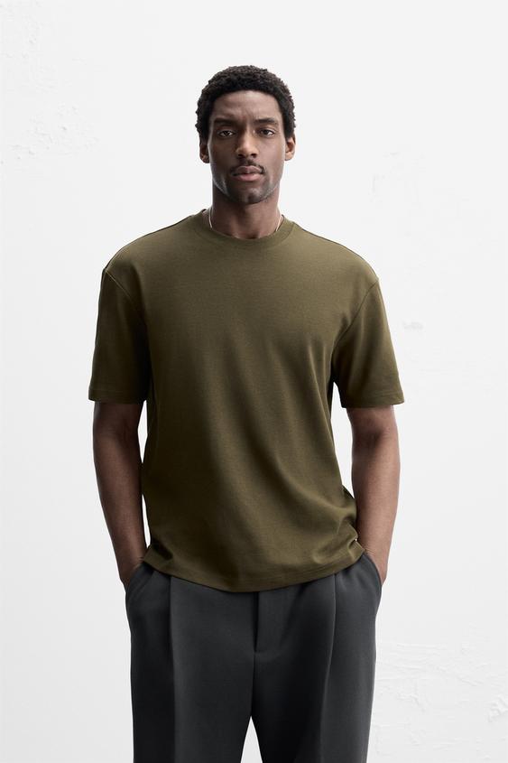 Zara Online Camisetas Hombre En Zara CAMISETA SLIM FIT BÁSICA