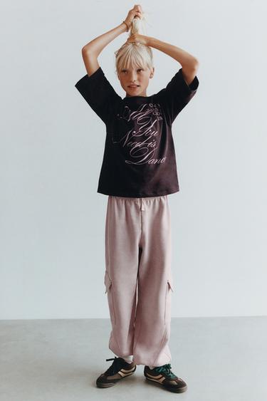 CARGO JOGGING TROUSERS - Pink by Zara