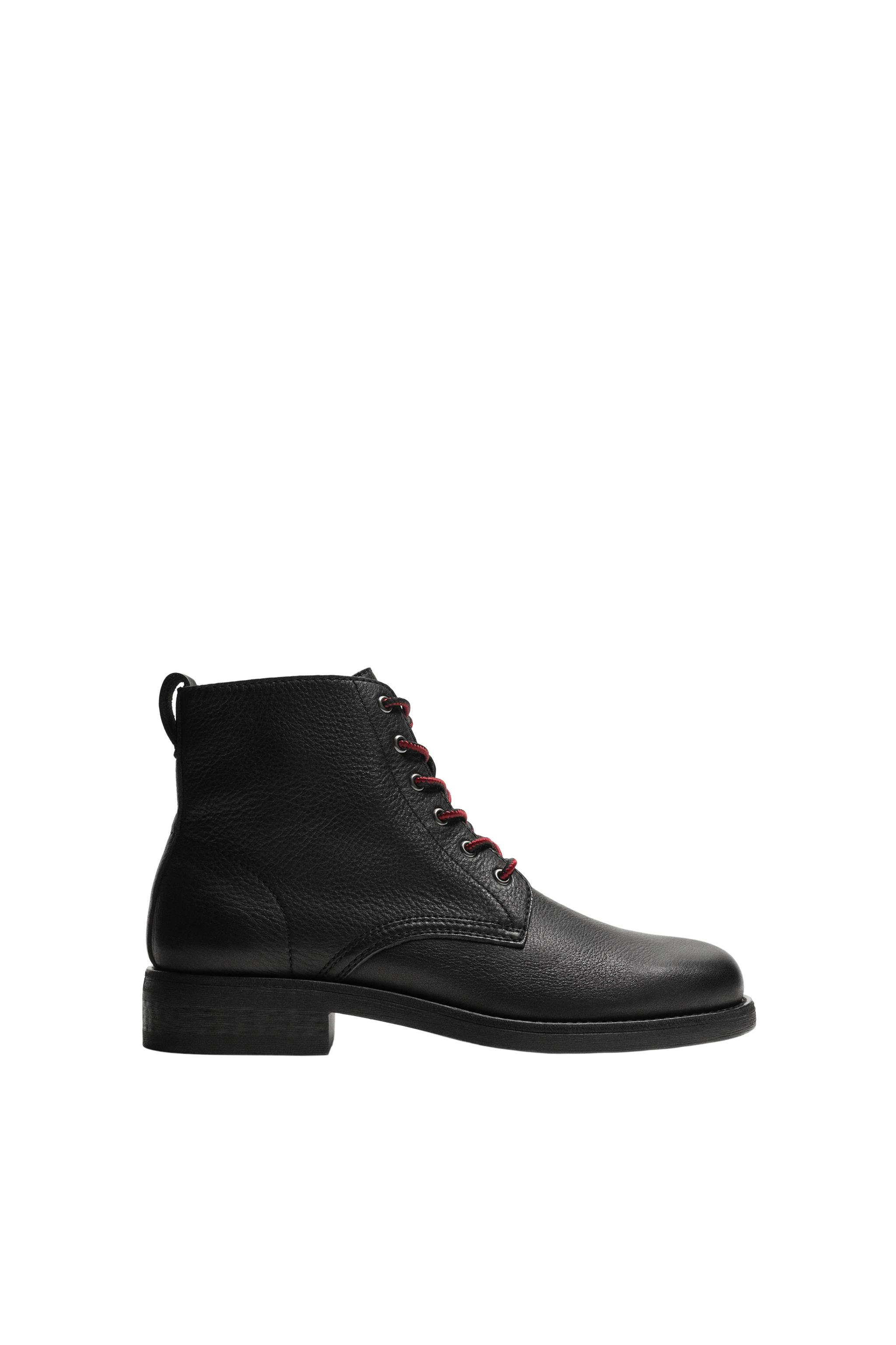 BOTA PIEL CORDONES