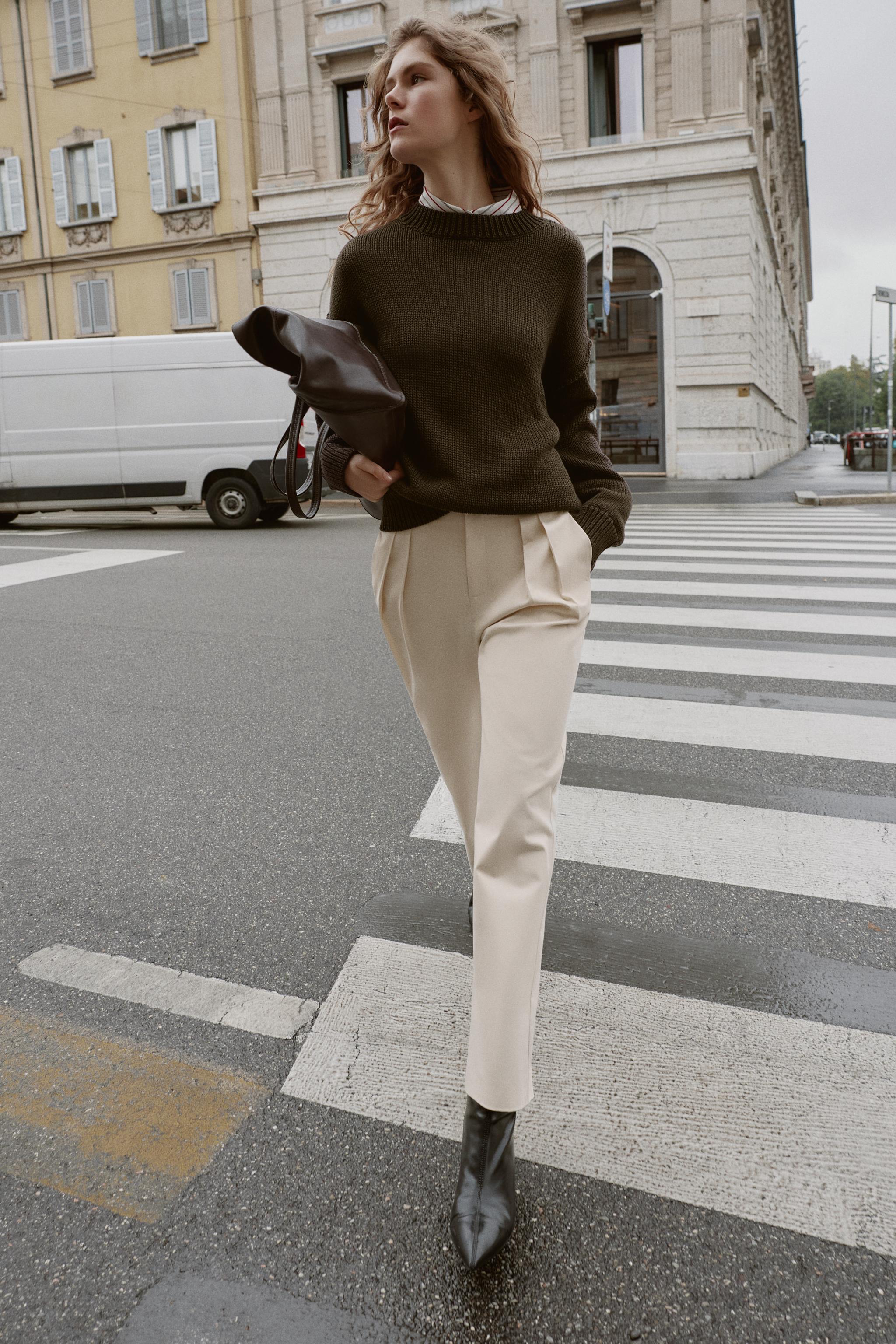 TAPERED PANTS WITH WAIST BUTTONS