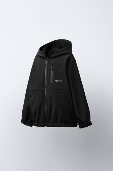 LINED HOODED JACKET - Black by Zara - Image 1