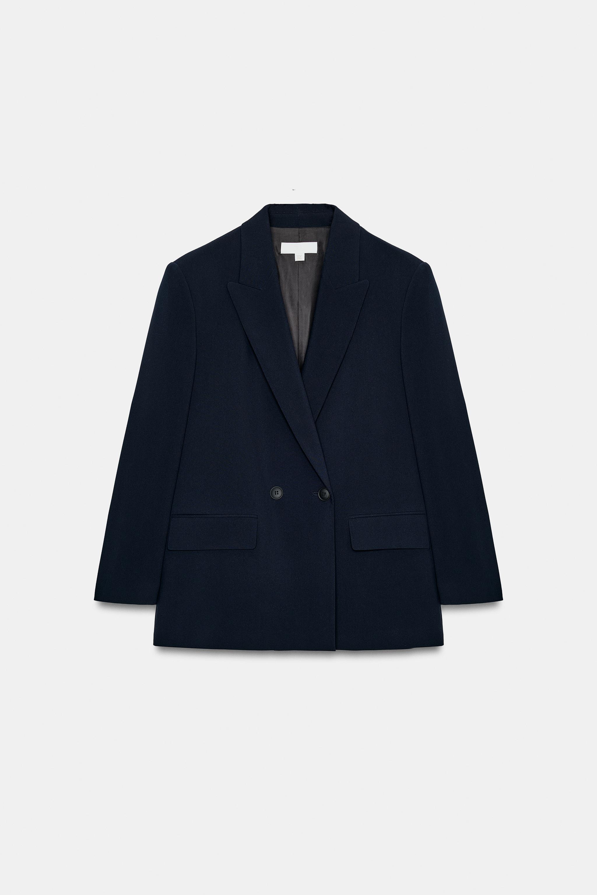 ダブルブレストオーバーサイズブレザー - ブラック | ZARA Japan / 日本