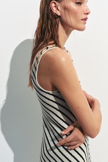 RUSTIC STRIPED DRESS - striped by Zara - Image 4
