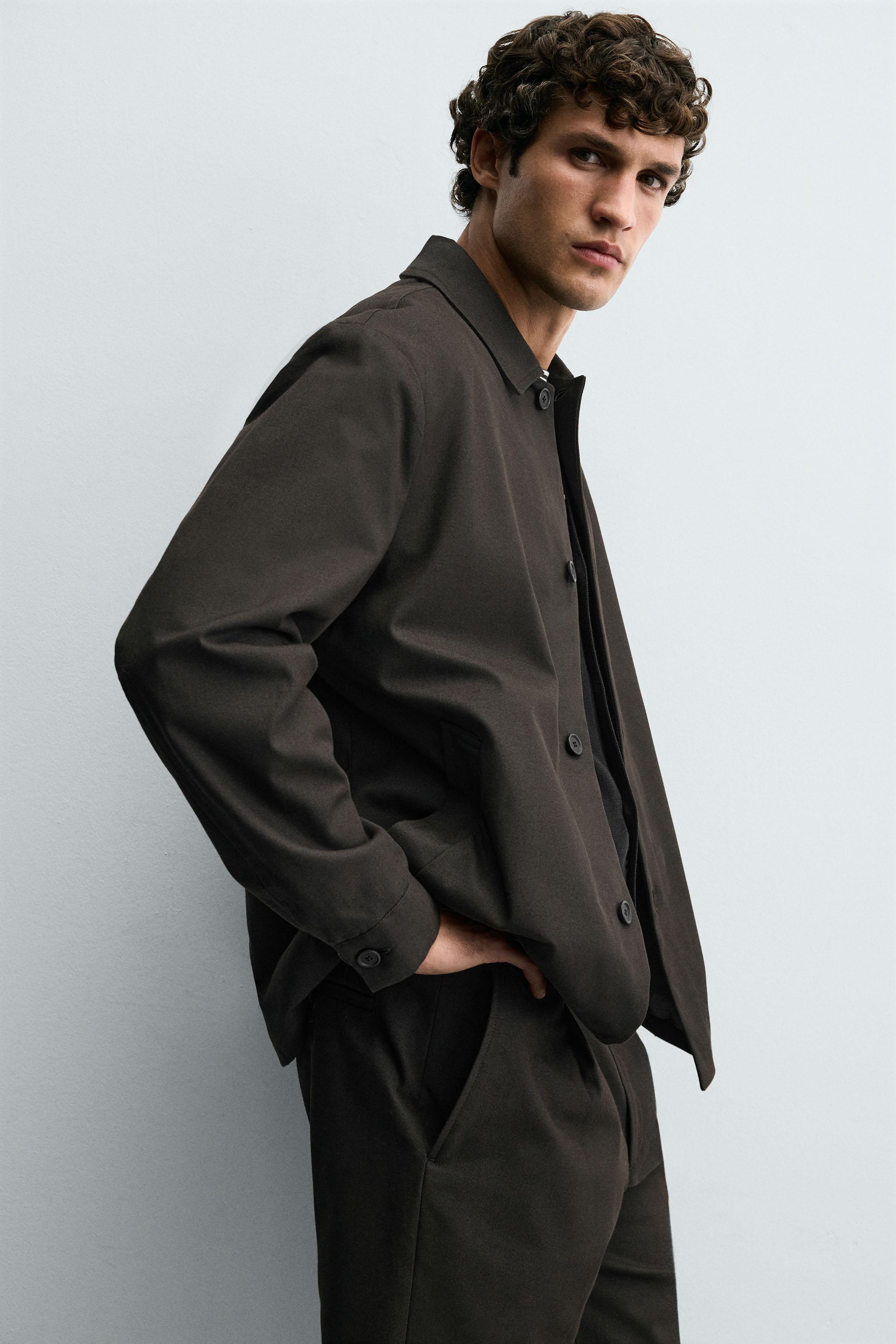 RELAXED FIT TWILL OVERSHIRT