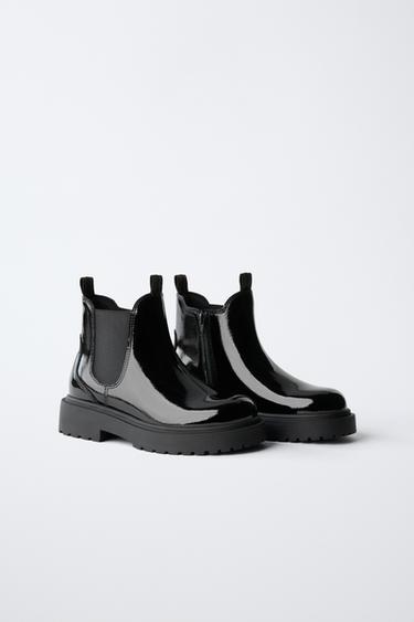 PATENT CHELSEA BOOTS — Black 2