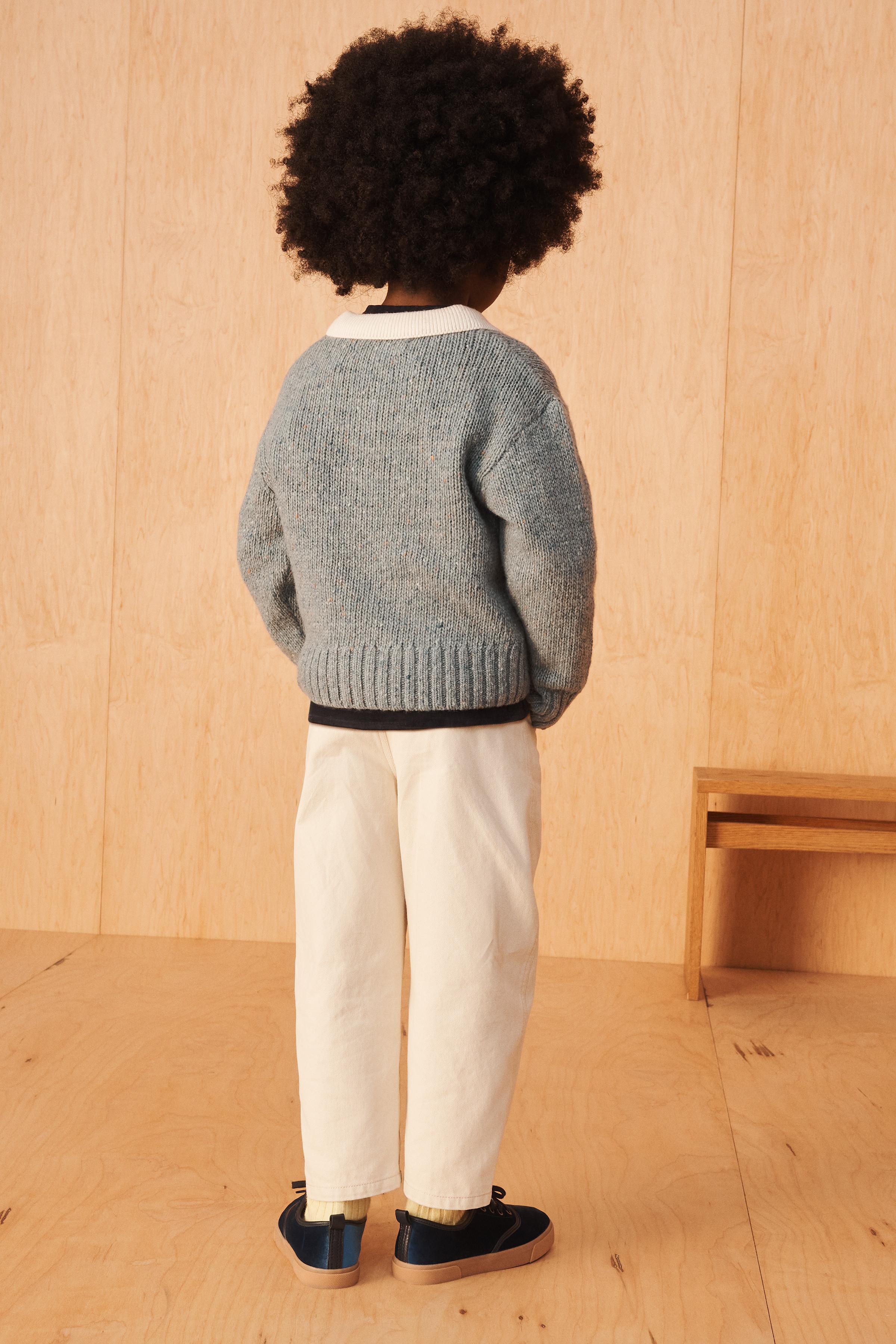 LIMITED EDITION WOOL KNIT POLO SWEATER