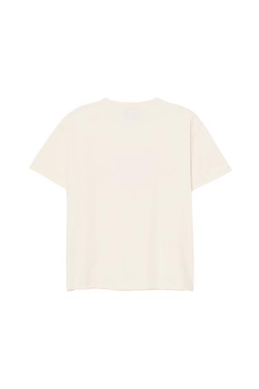 INSIDE-OUT WASHED-EFFECT T-SHIRT - Butter by Zara - Image 2