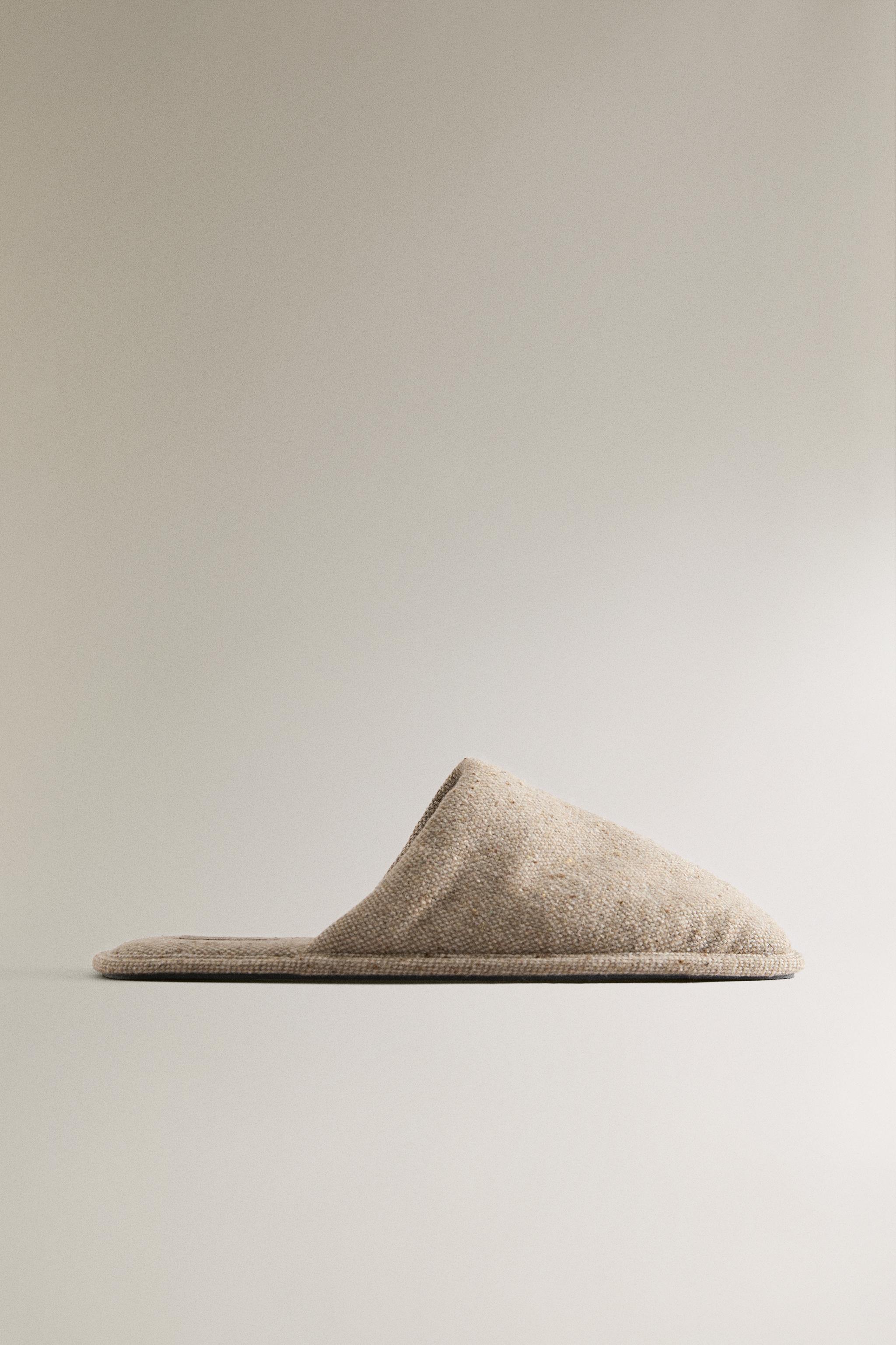 ZARA  フラッフラグ ベージュ 約150cm x 200cm ZARA HOME フラッフラグ ベージュ 約150cm x 200cm 暖かい生地スリッパ