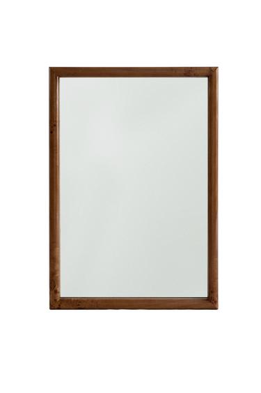 WANDSPIEGEL AUS PAPPELHOLZ - Braun von Zara