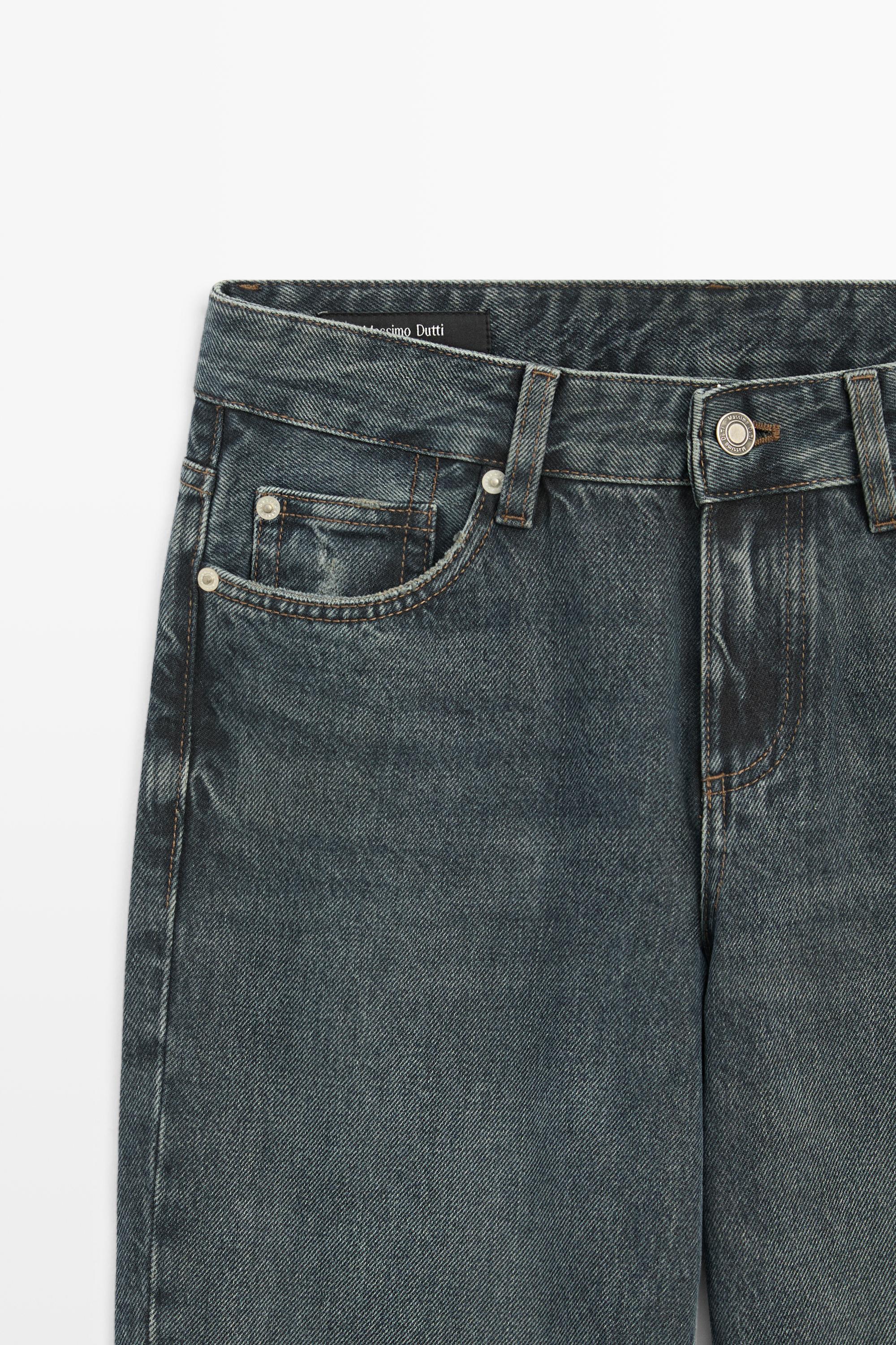 Jean straight taille basse