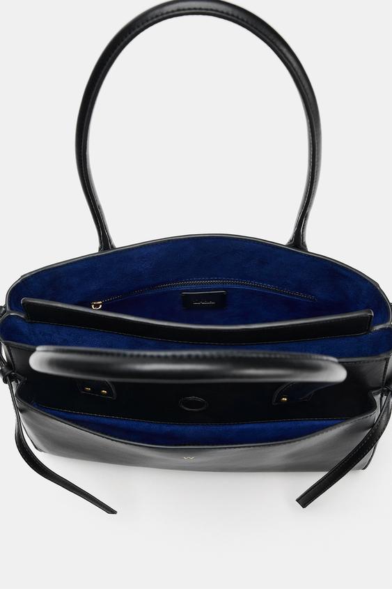 SAC PORTÉ ÉPAULE CONTRASTE - Noir de Zara - Image 7