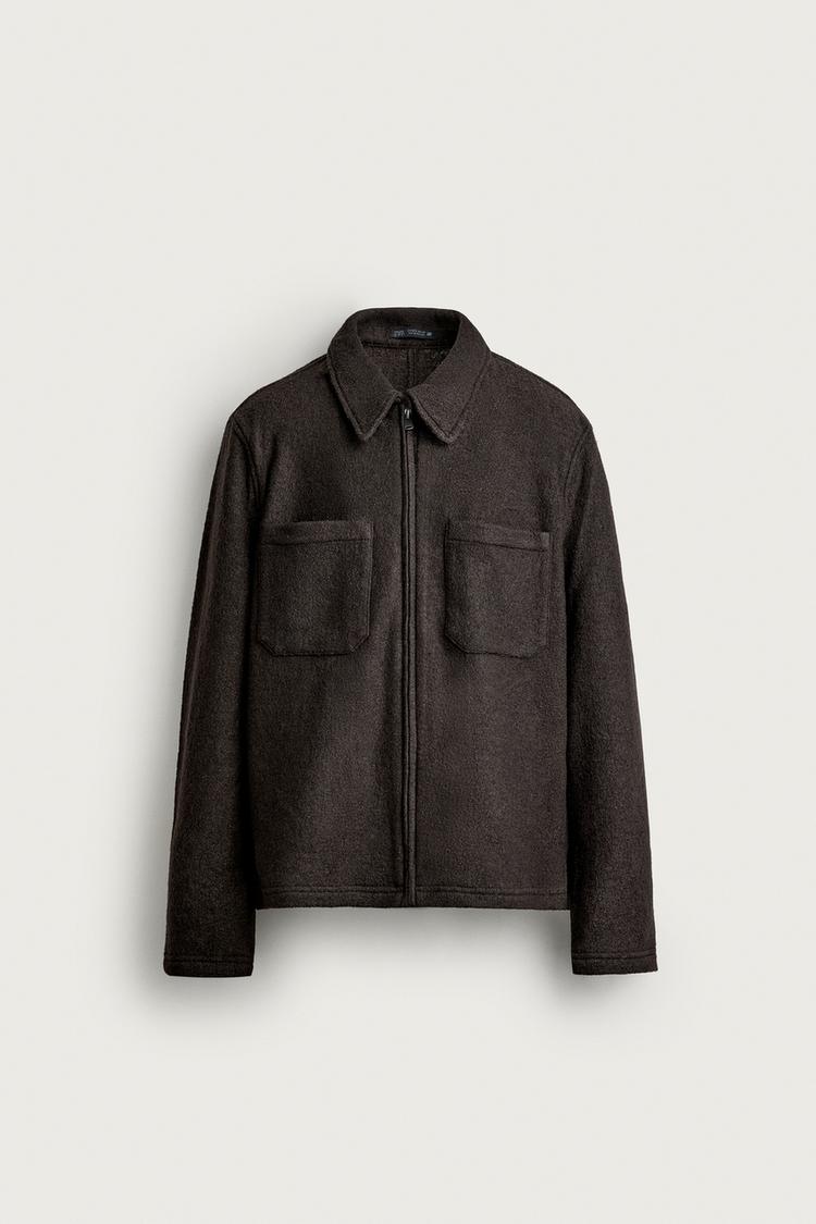 Sobrecamisa estructura viscosa lana