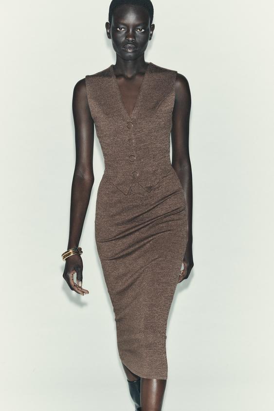 Crochet Zara Vestidos Mujer Primavera 2021 Vestidos Midi ZARA España