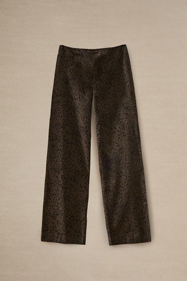 LEOPARD PRINT TROUSERS - Brown by Zara - Image 4