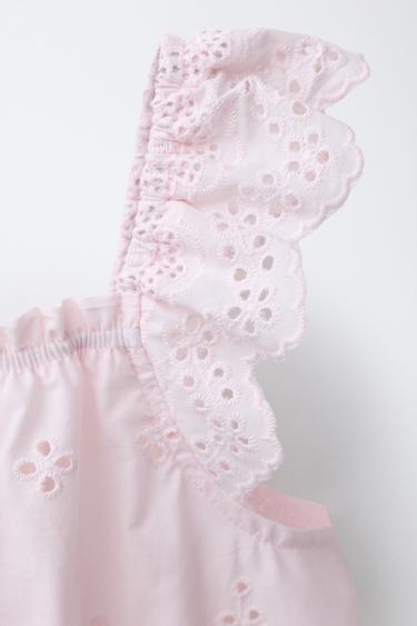 TOP SCHIFFLY - Rose pastel de Zara - Image 2