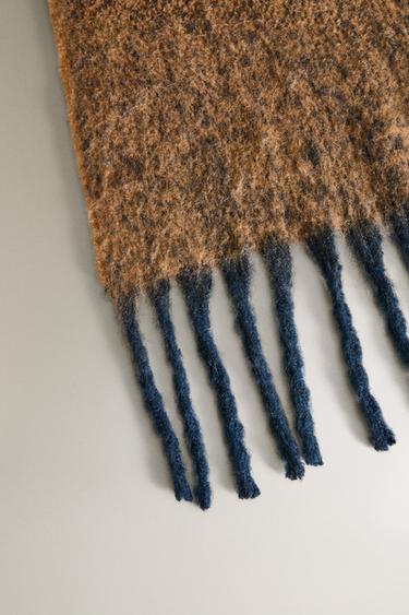 FRINGED BLANKET - Blue by Zara - Image 2